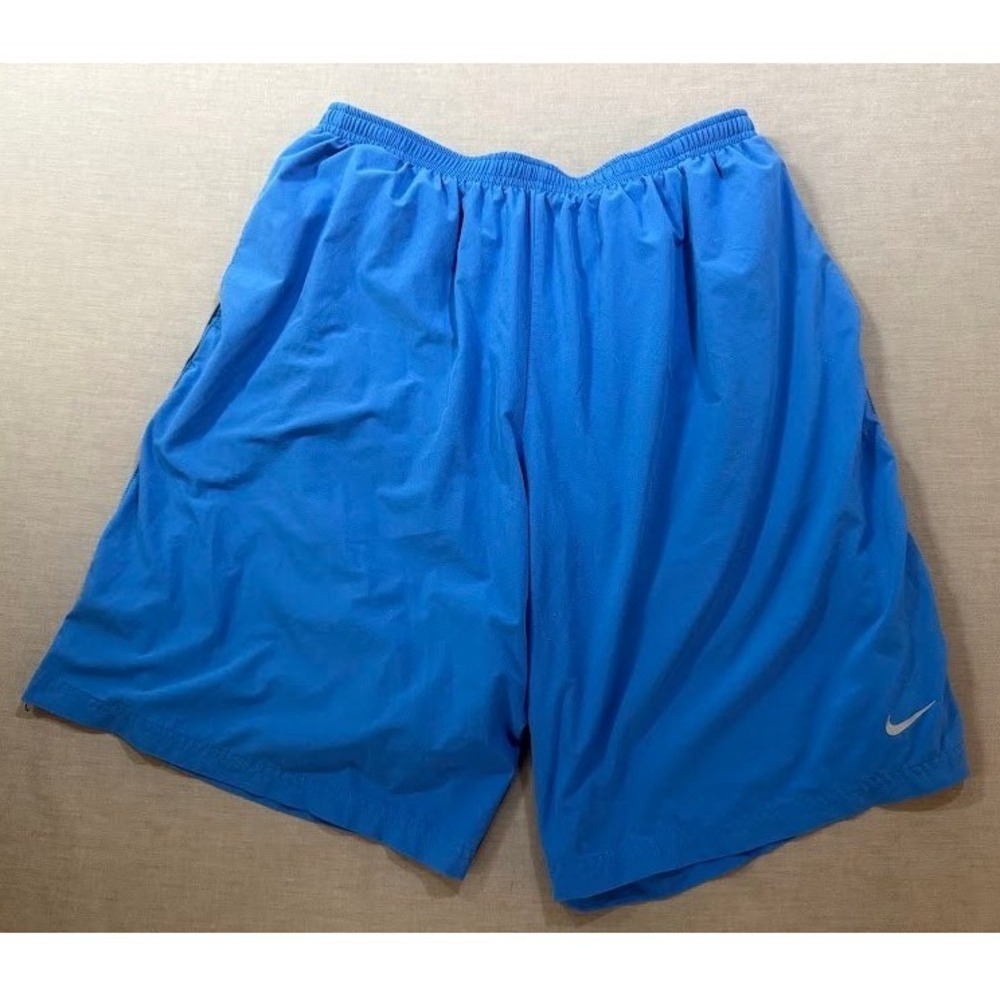 Nike Dri Fit Running Shorts Blue XL Boys Athletic Gym Workout Performance 28X8.